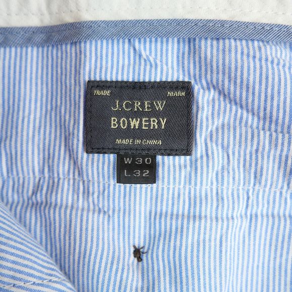 J Crew Pants Mens 30 Blue Dress Pants Slacks Bowery Slim Fit Wool Formal 30X32 - Picture 7 of 10